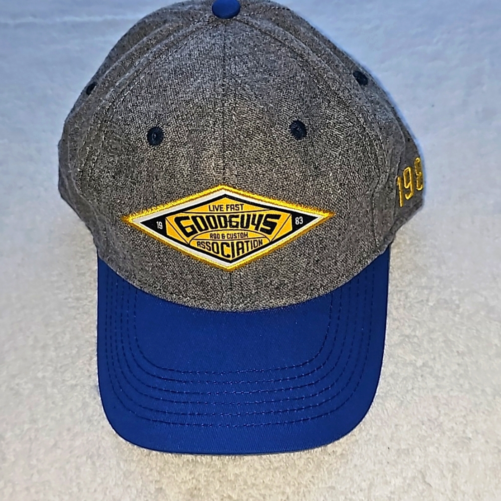 Good Guys Rod & Custom Live Fast Gray & Blue Hat, New